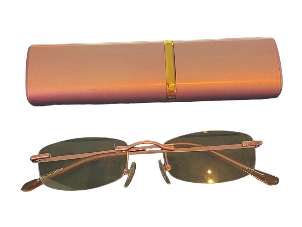 Easter Frameless +1.5 Reading Glasses & Metal Tube Case